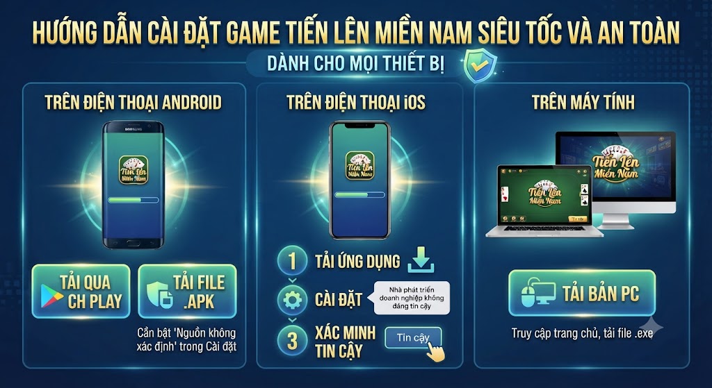 cài đặt game tiến lên miền nam